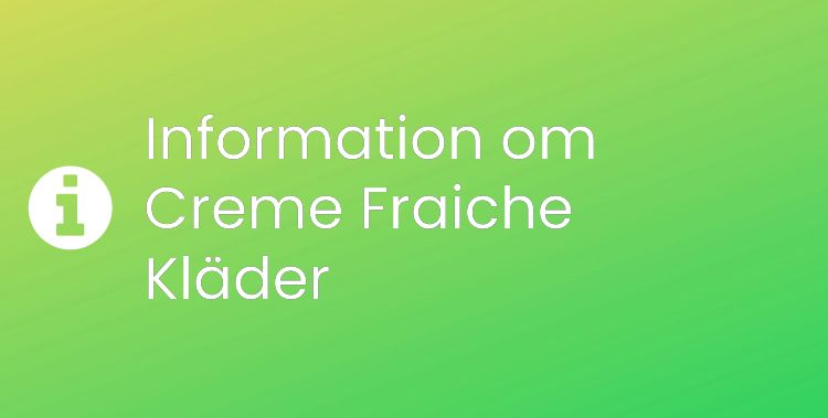 Creme Fraiche Kläder Sektionsrubrikbild