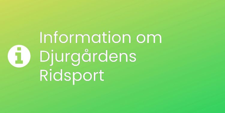 Djurgårdens Ridsport Sektionsrubrikbild