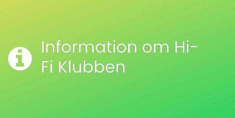 Hi-Fi Klubben Sektionsrubrikbild