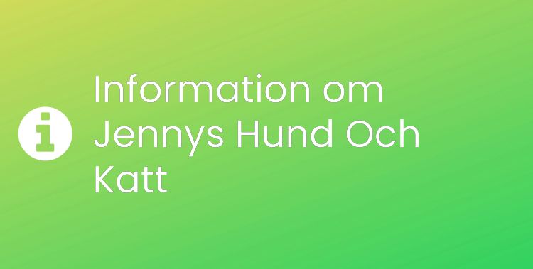 Jennys Hund Och Katt Sektionsrubrikbild