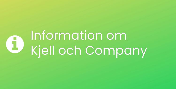 Kjell och Company Sektionsrubrikbild