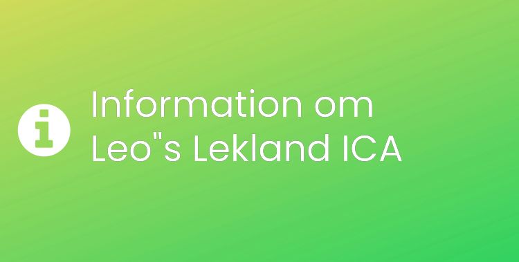 Leo's Lekland ICA Sektionsrubrikbild