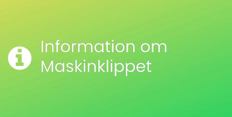 Maskinklippet Sektionsrubrikbild