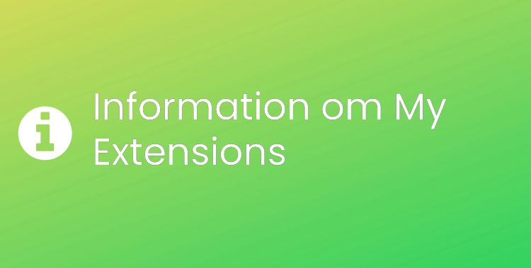 My Extensions Sektionsrubrikbild
