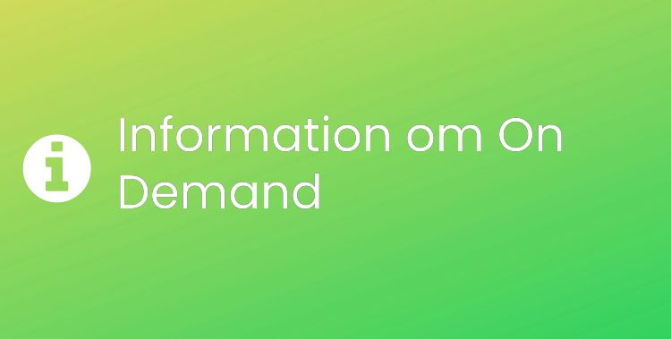 On Demand Sektionsrubrikbild