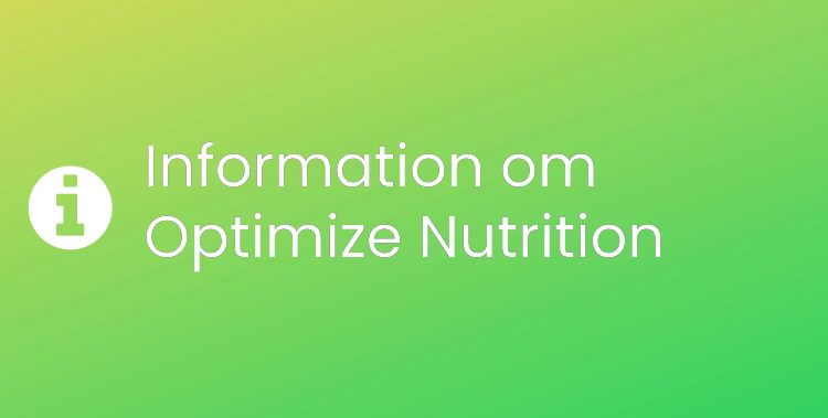 Optimize Nutrition Sektionsrubrikbild