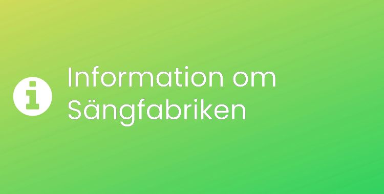 Sängfabriken Sektionsrubrikbild