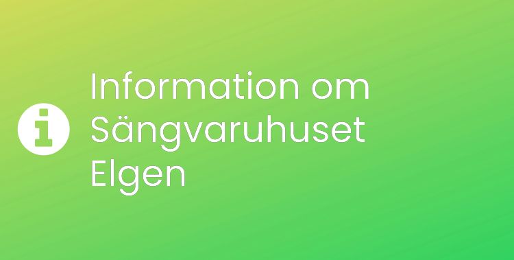 Sängvaruhuset Elgen Sektionsrubrikbild