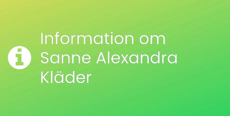 Sanne Alexandra Kläder Sektionsrubrikbild
