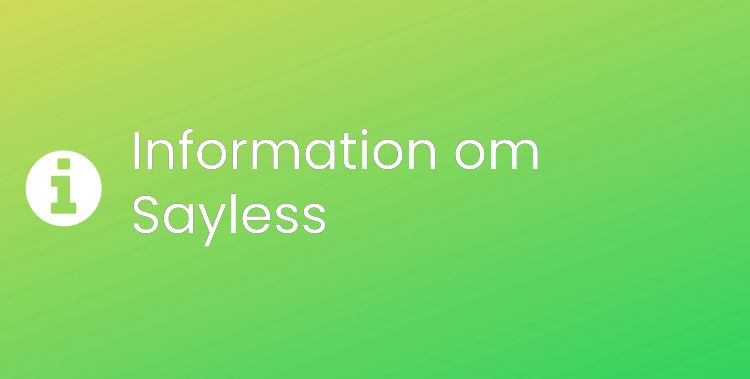 Sayless Sektionsrubrikbild
