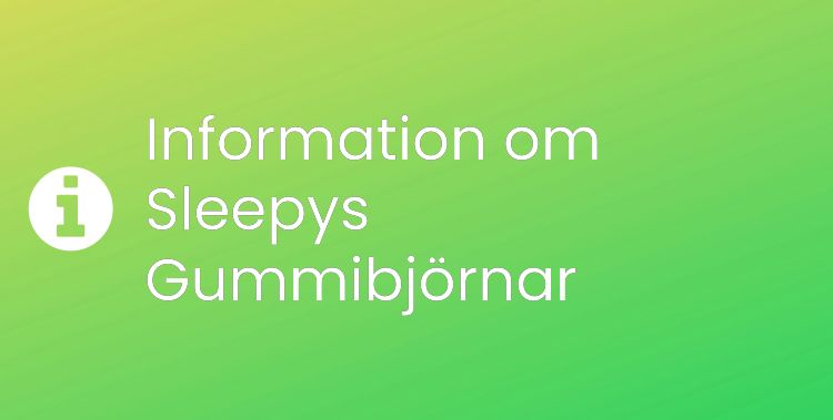 Sleepys Gummibjörnar Sektionsrubrikbild