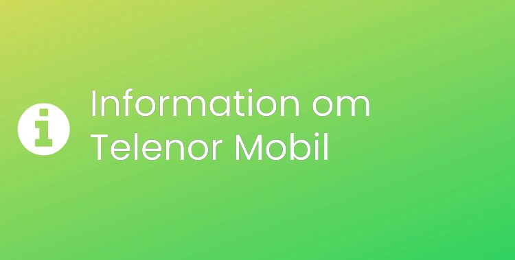 Telenor Mobil Sektionsrubrikbild