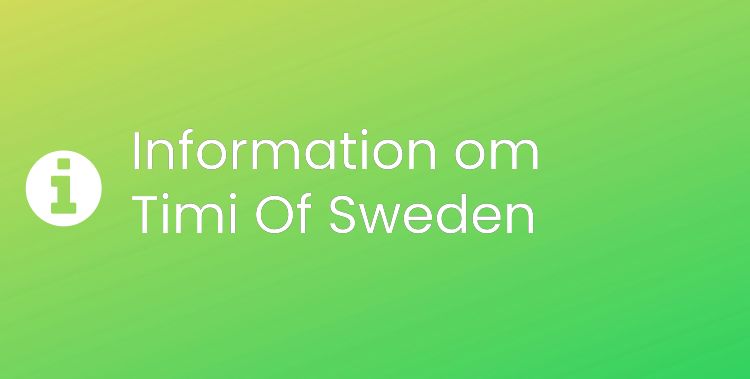 Timi Of Sweden Sektionsrubrikbild