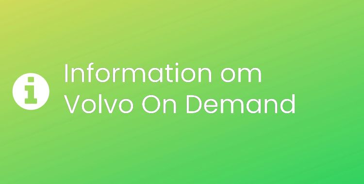 Volvo On Demand Sektionsrubrikbild