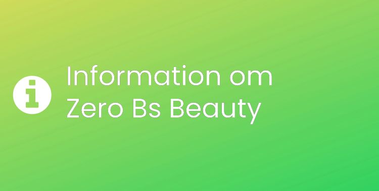 Zero Bs Beauty Sektionsrubrikbild